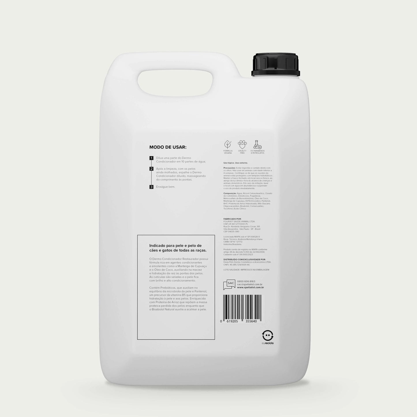 Dermo Condicionador Restaurador 5L Spetialist