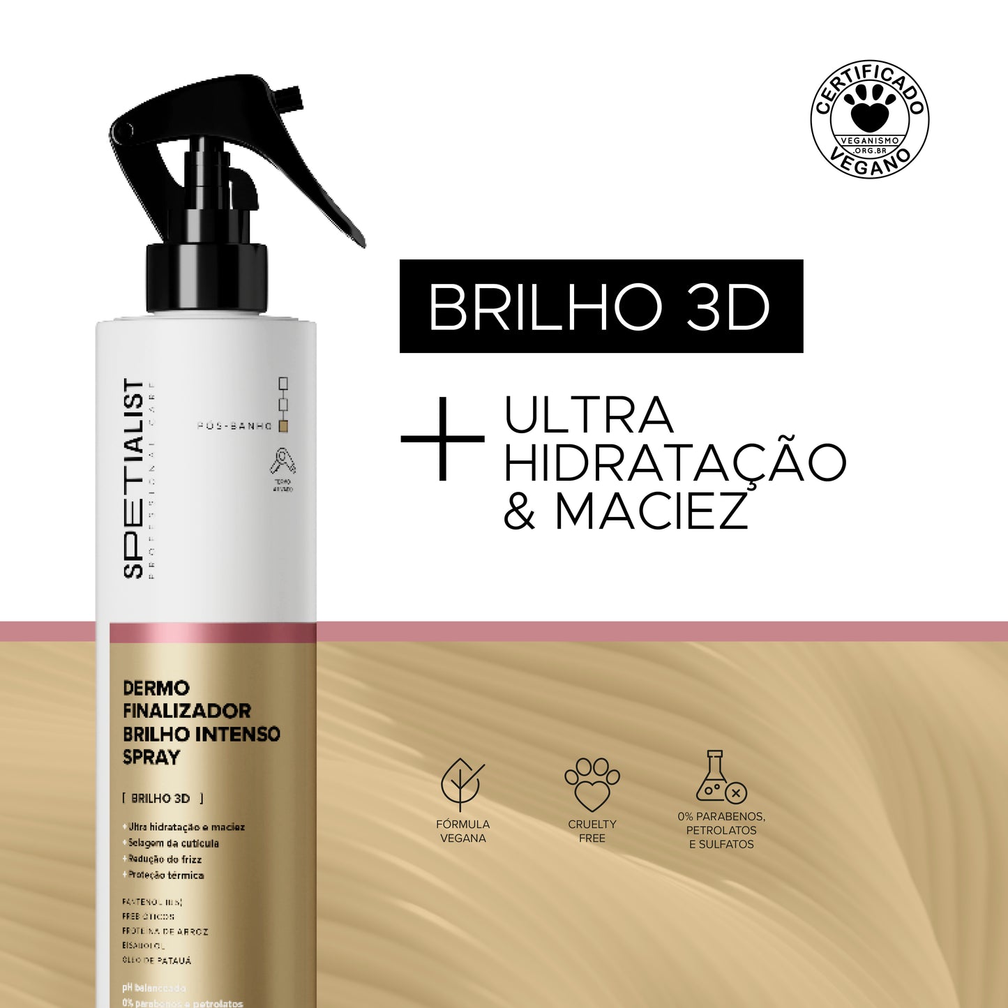 Dermo Finalizador Brilho Intenso Spray