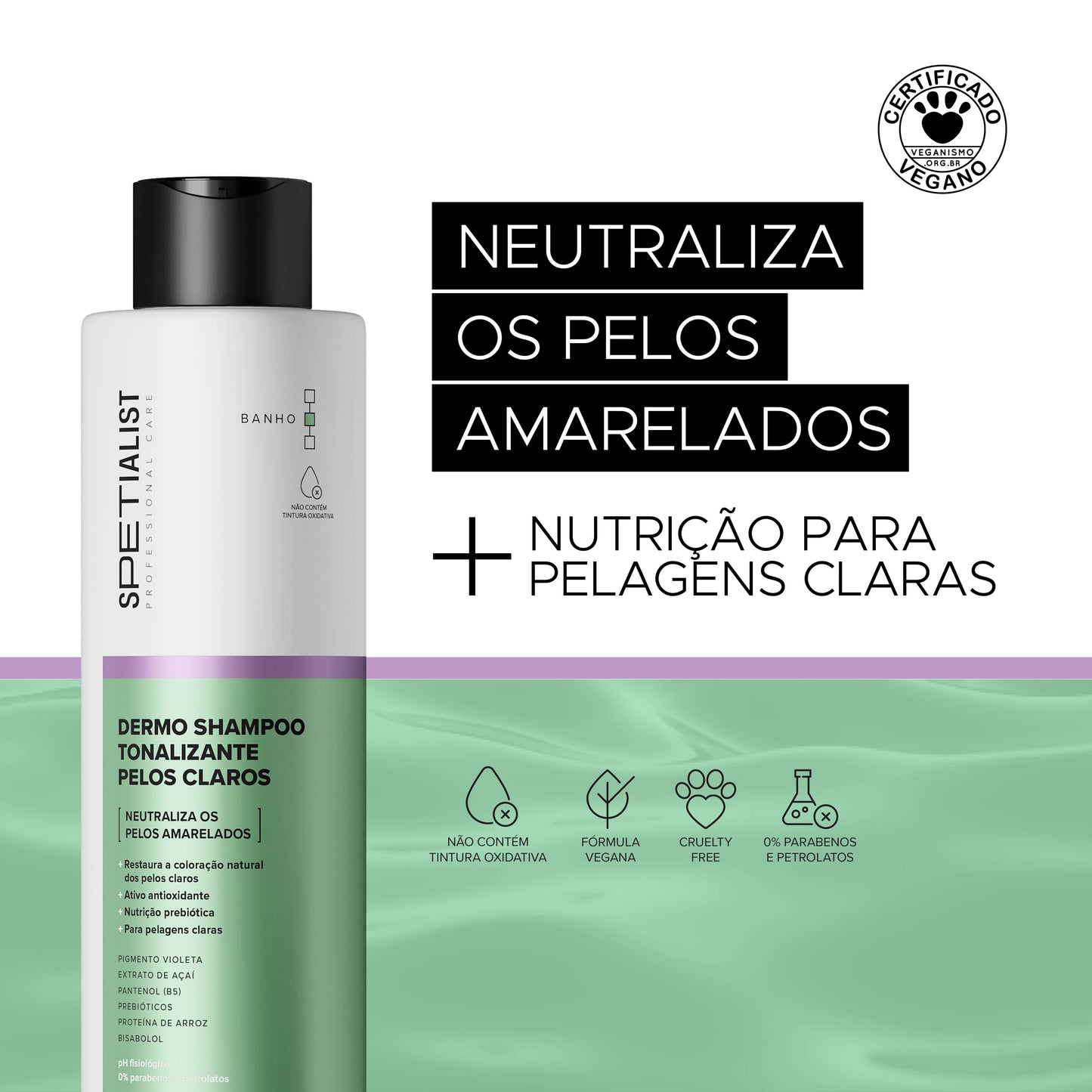 Dermo Shampoo Tonalizante Pelos Claros